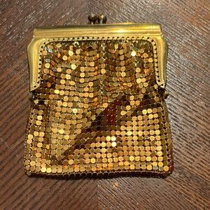 Vintage Gold Sequin Coin Purse